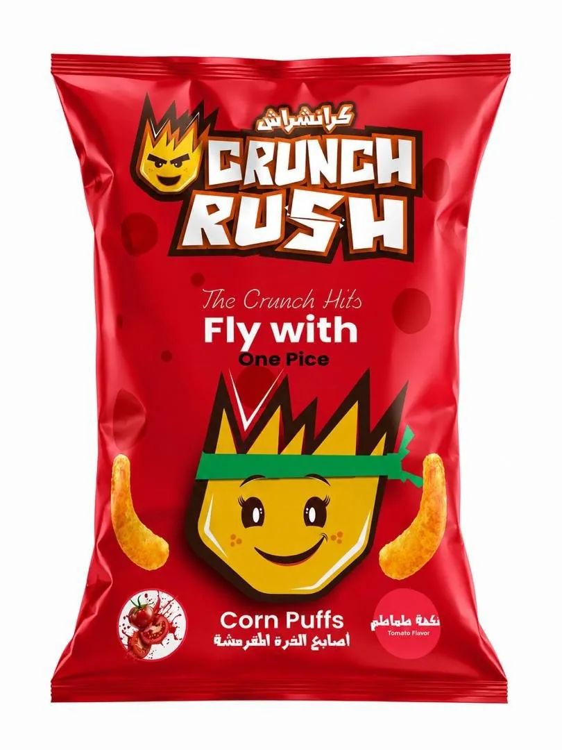 Crunch Rush Corn Puffs — Tomato Flavor